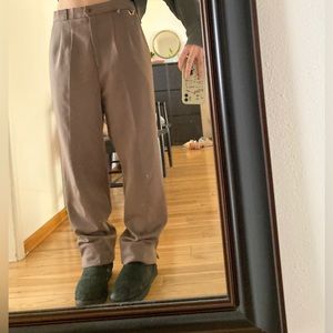 vintage baggy trouser with pleats